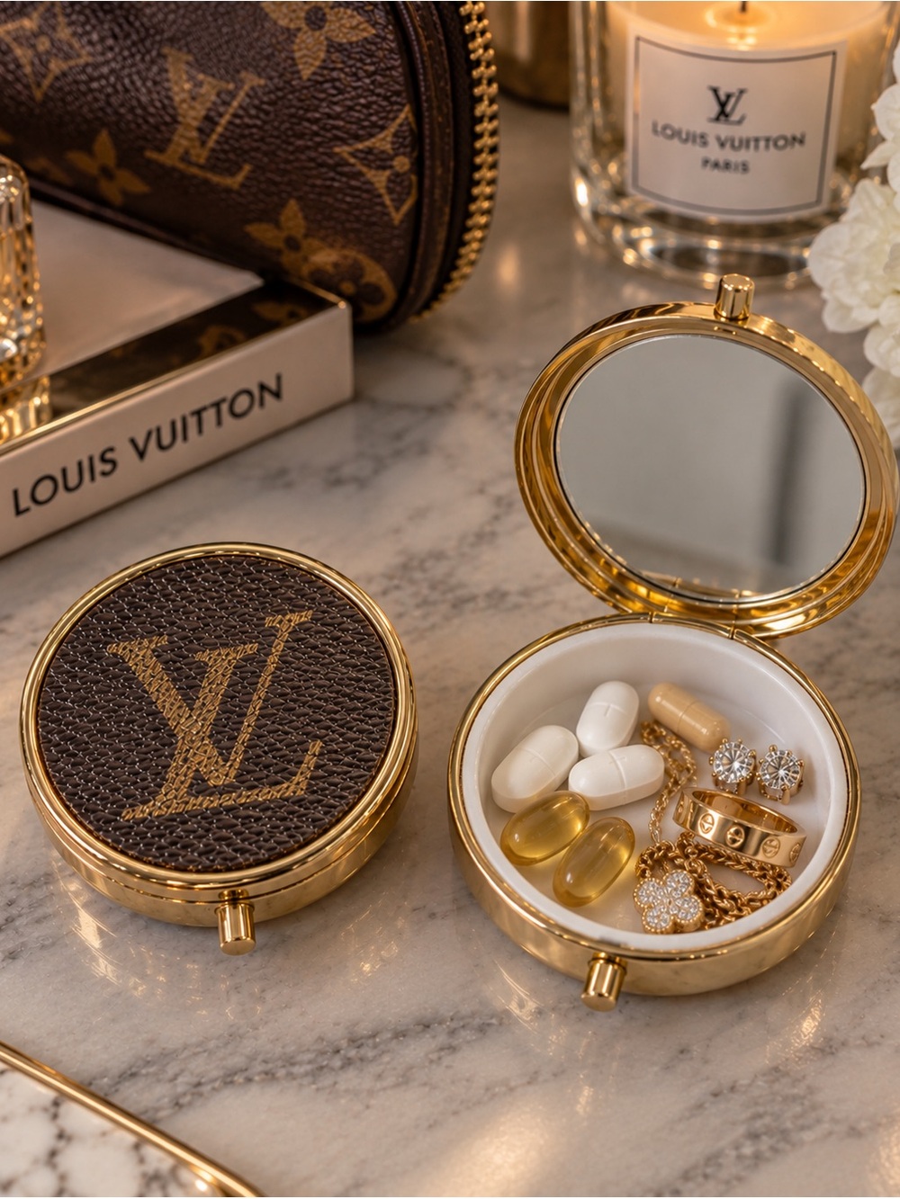 LV canvas container